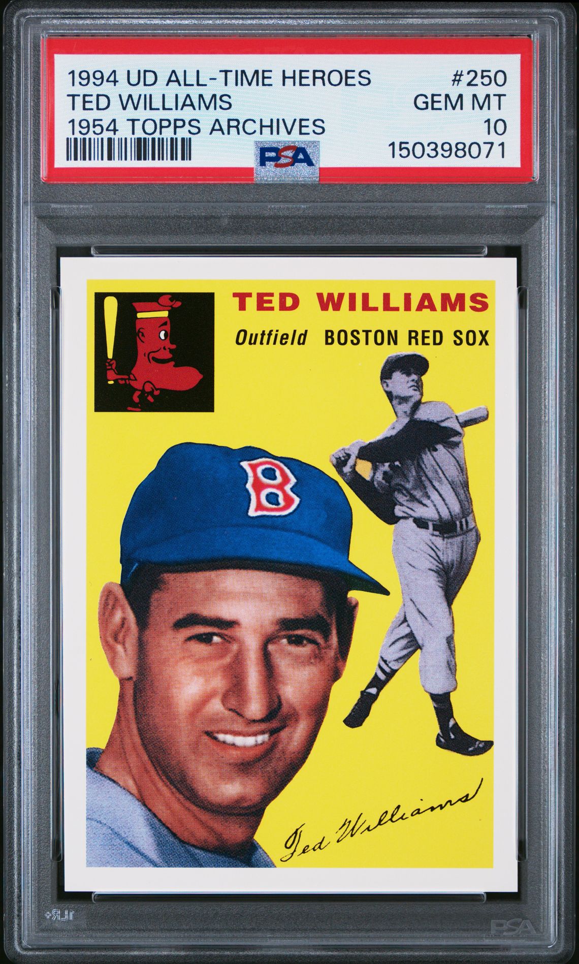 1994 Topps UPPER DECK ALL TIME HEROES 1954 TOPPS ARCHIVES #250 Ted Williams front