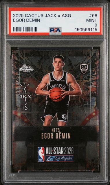 2025 Topps Topps Chrome #68 Egor Demin Cactus front