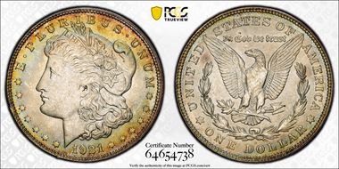 1921-D $1 MS65+ 