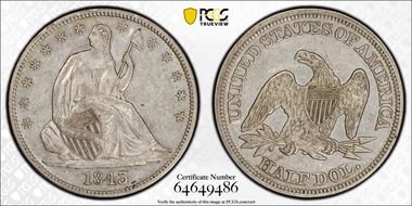 1843 50C AU50