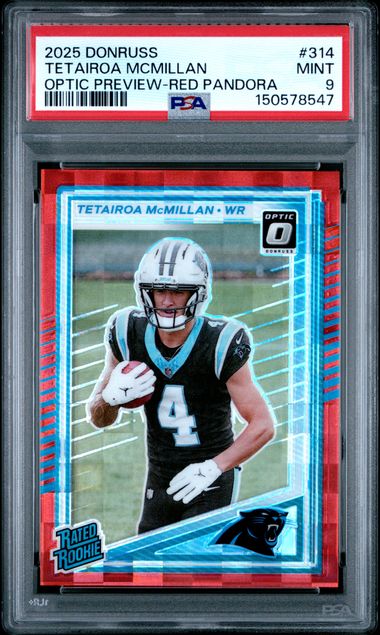 2025 Donruss Donruss Opticpreview-Redpandora Pa Pandora #314 Tetairoa McMillan front