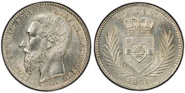 1891 1 Fr MS64