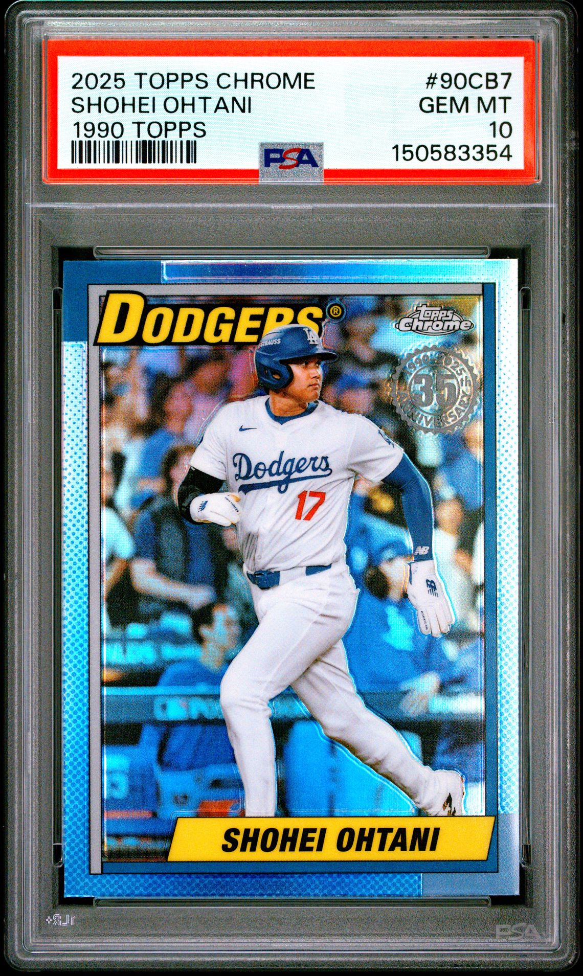 2025 Topps TOPPS CHROME 1990 TOPPS #90CB7 Shohei Ohtani front