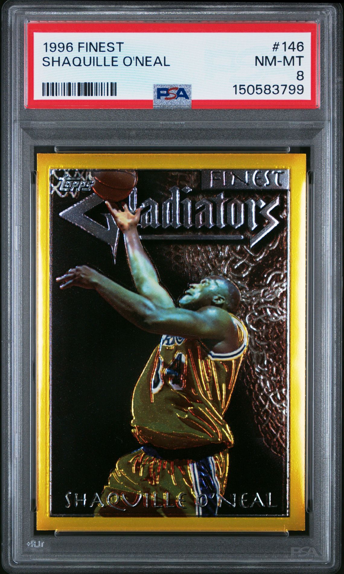 1996 Topps FINEST Gold #146 Shaquille O'Neal front