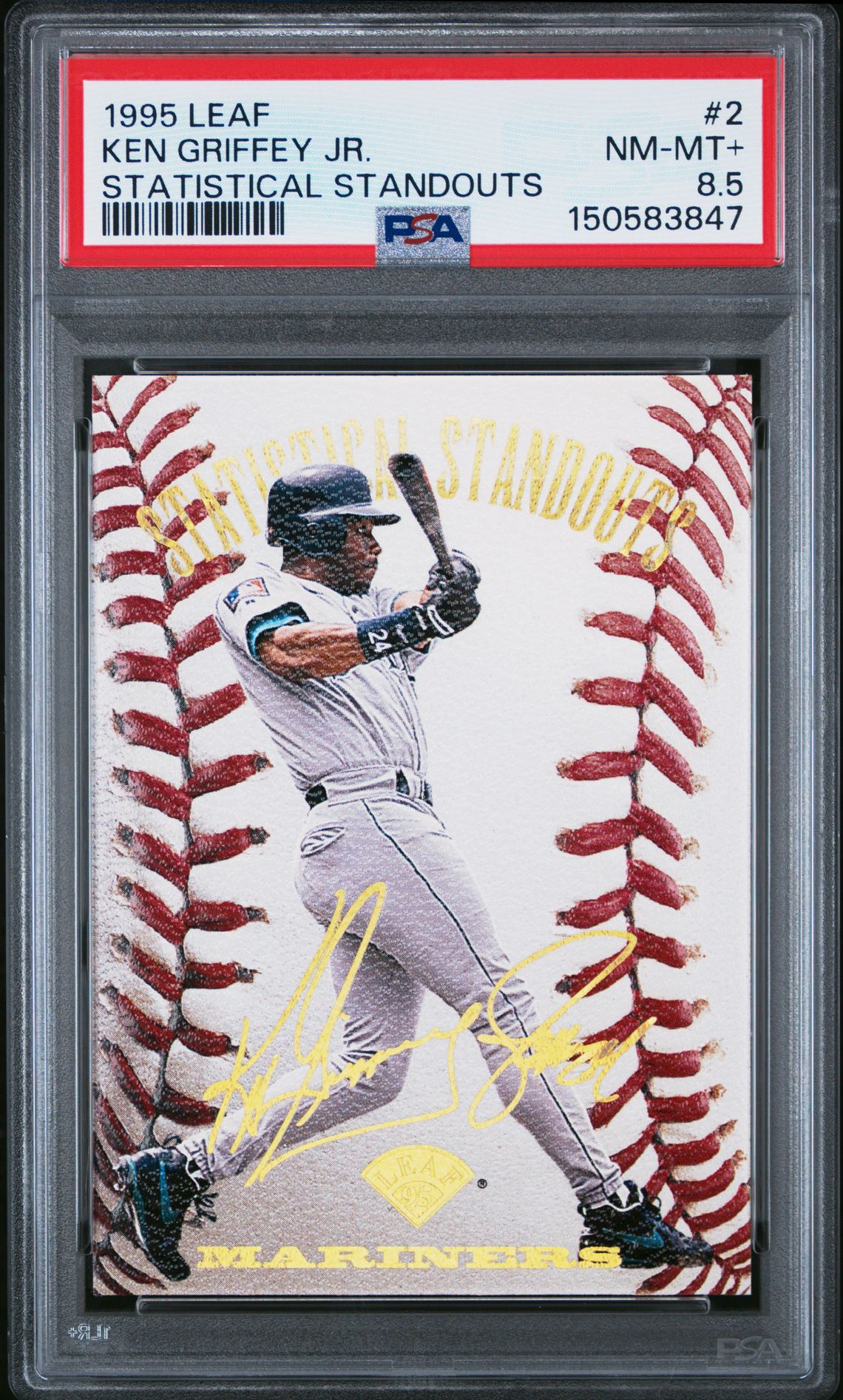 1995 Leaf LEAF STATISTICAL STANDOUTS #2 Ken Griffey Jr. front