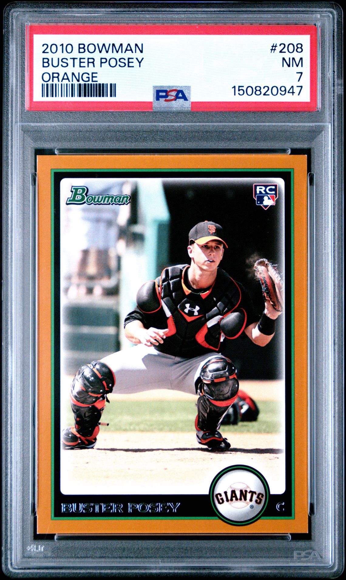 2010 Bowman BOWMAN Orange #208 Buster Posey front