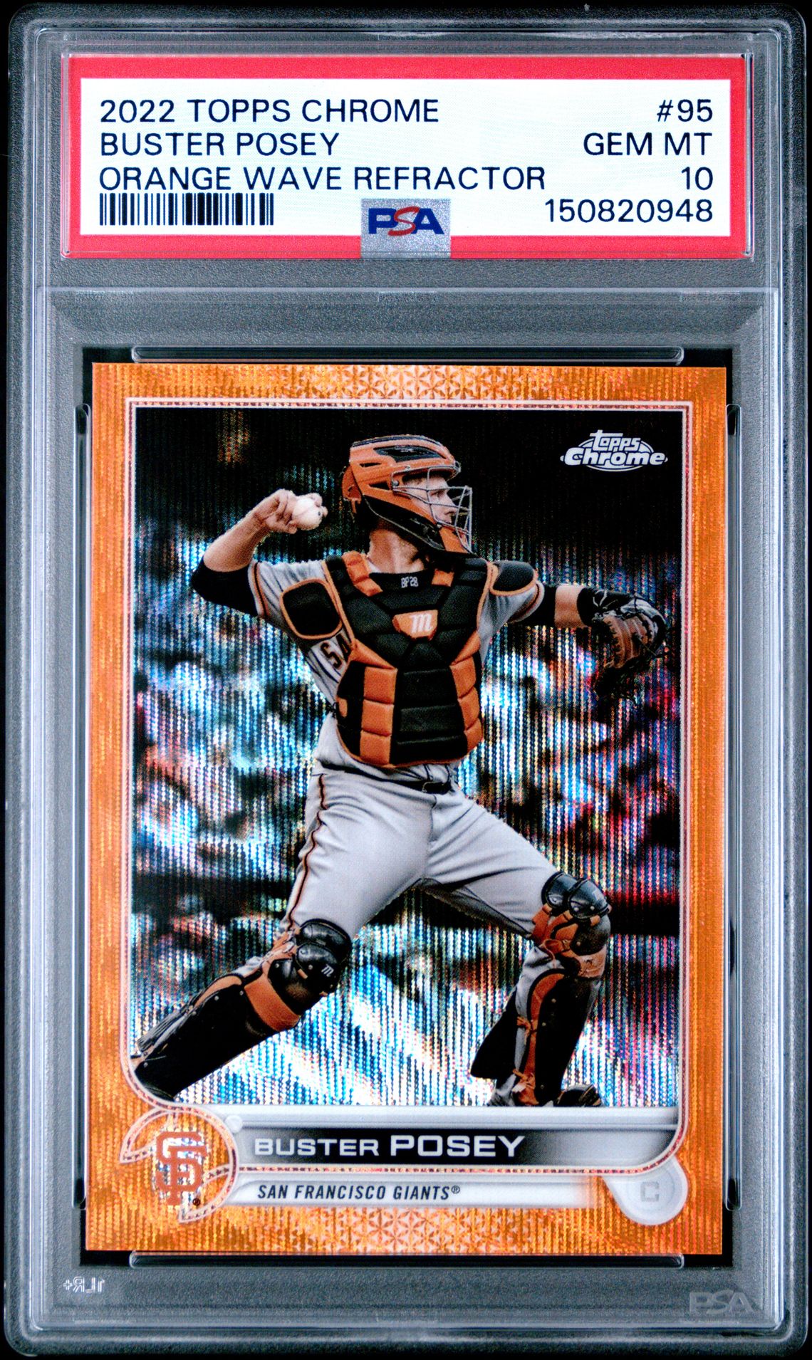 2022 Topps TOPPS CHROME Wave #95 Buster Posey front