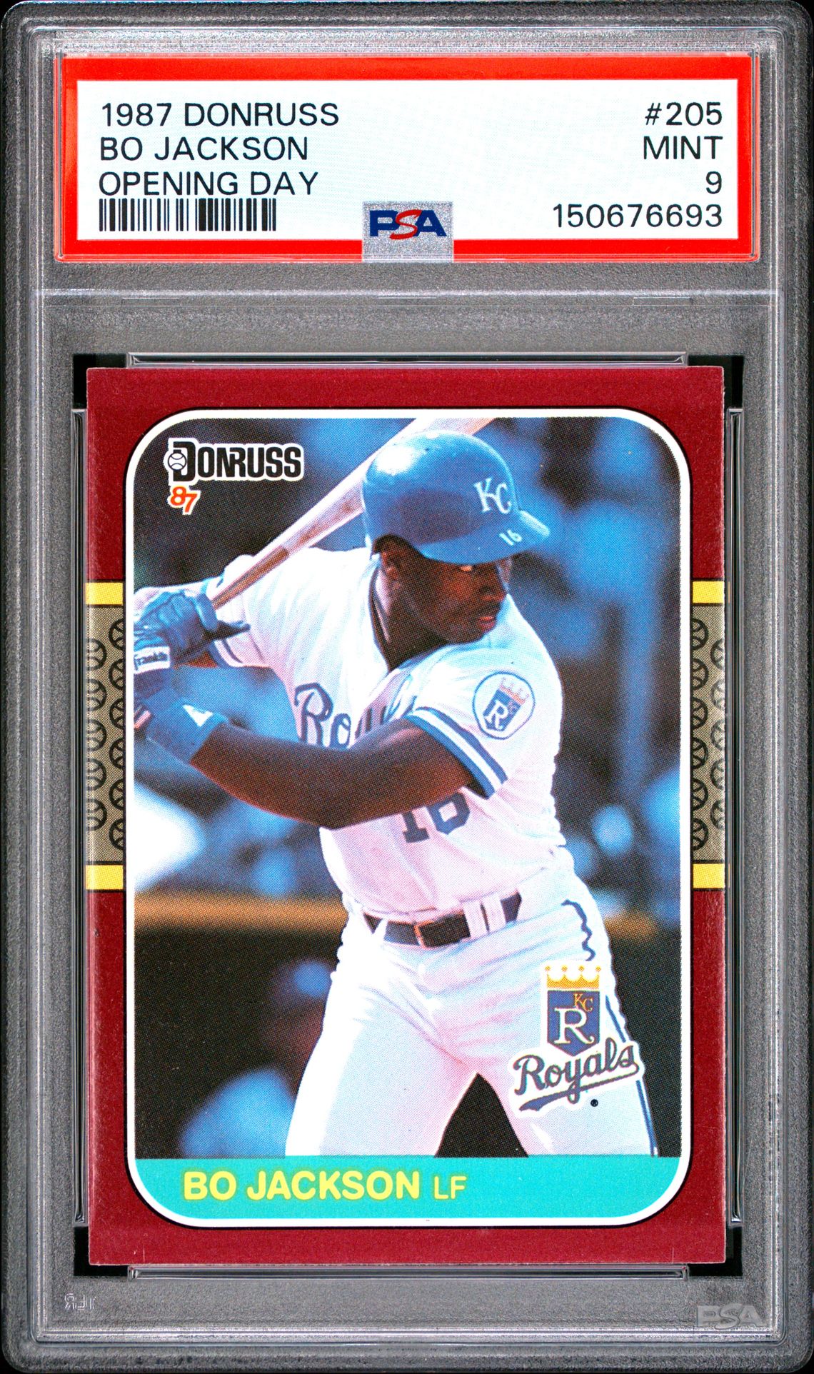 1987 Donruss DONRUSS OPENING DAY #205 Bo Jackson front