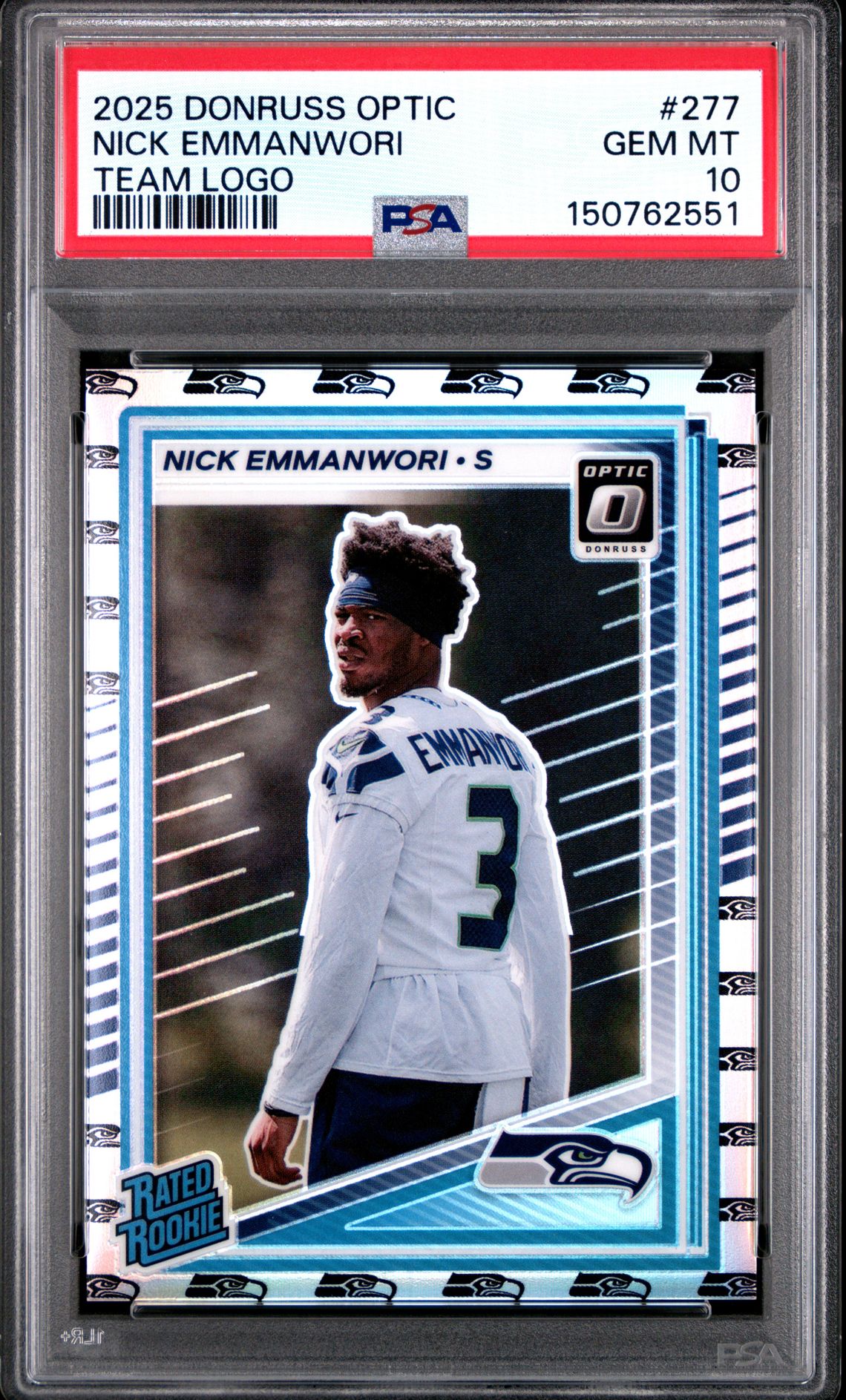 2025 Panini PANINI DONRUSS OPTIC TEAM LOGO #277 Nick Emmanwori front