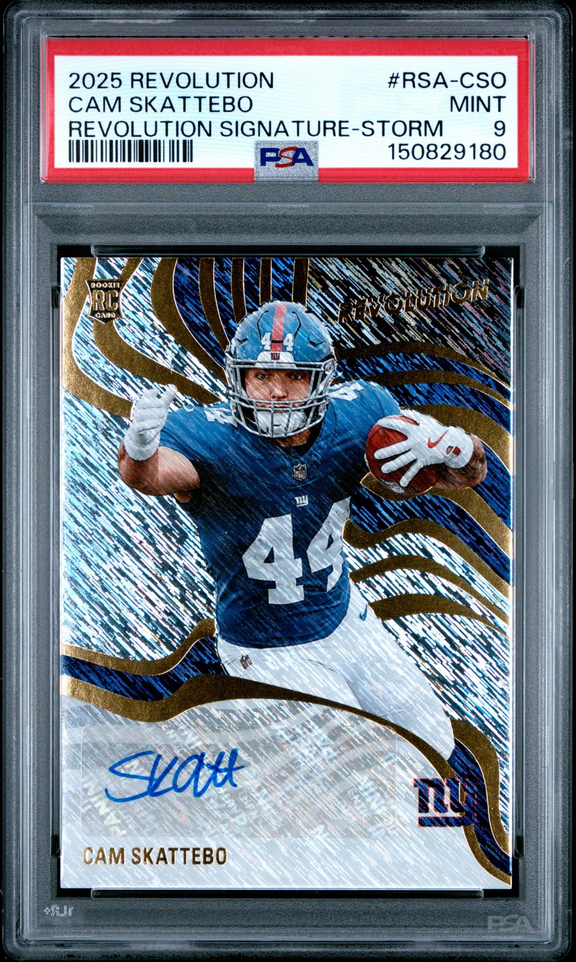 2025 Panini PANINI REVOLUTION REVOLUTION SIGNATURES STORM #RSA-CSO Cam Skattebo front