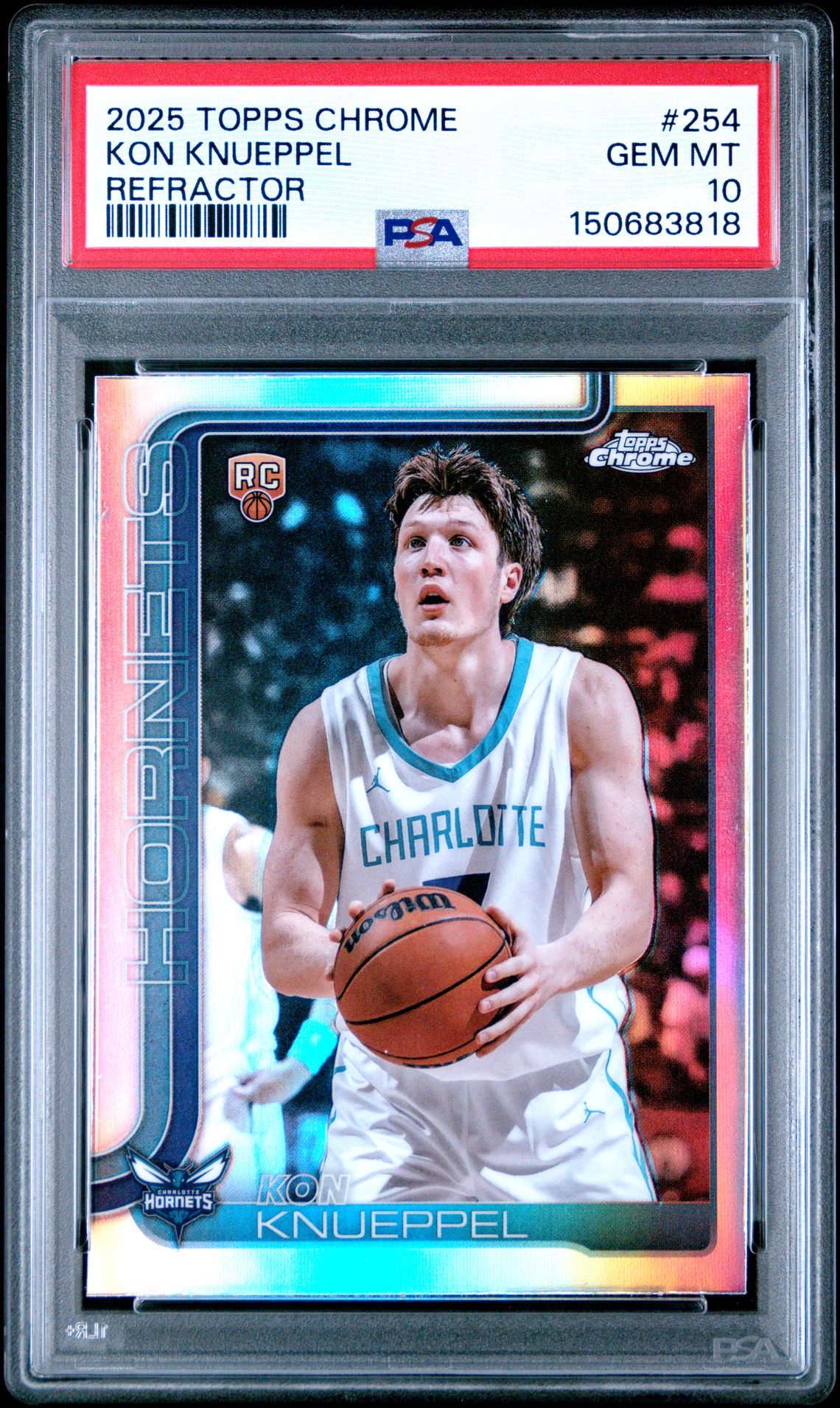 2025 Topps TOPPS CHROME Refractor #254 Kon Knueppel front