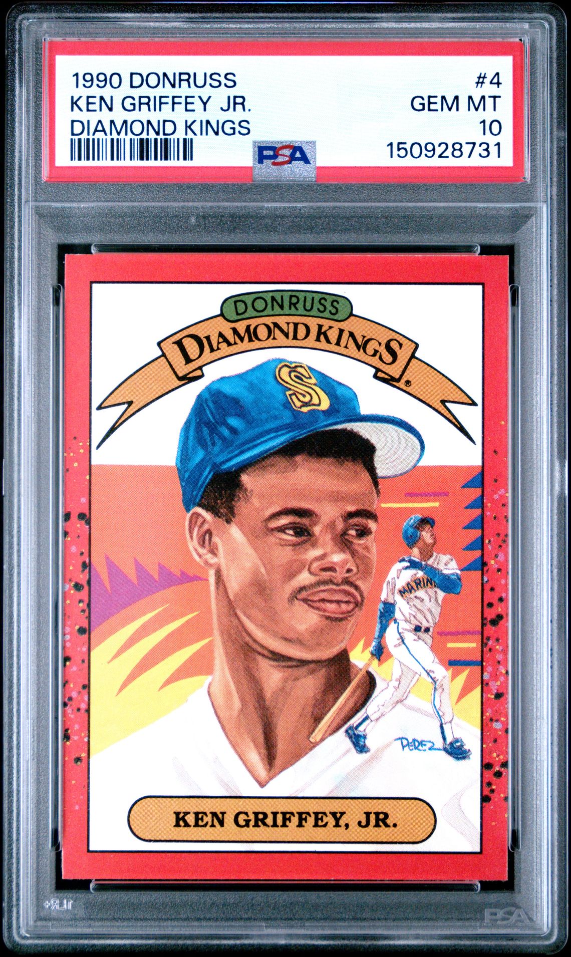 1990 Panini DONRUSS DIAMOND KINGS #4 Ken Griffey Jr. front