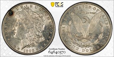 1898-S $1 AU58