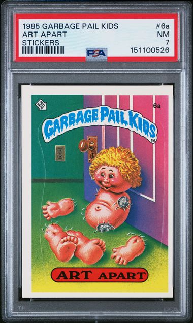 1985 Garbage Pail Kids Garbage Pail Kids Series 1 STICKERS #6A Art Apart front