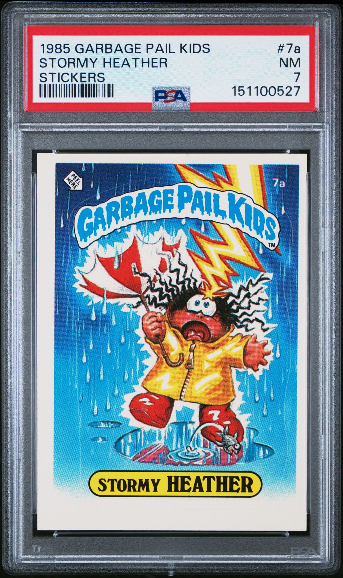 1985 Topps GARBAGE PAIL KIDS STICKERS #7A Stormy Heather front