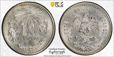 1913-M 10C KM-428 Ag MS63