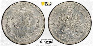 1913/2-M 50C KM-445  Ag MS64