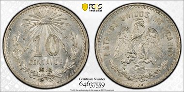 1914-M 10C KM-428  Ag MS64