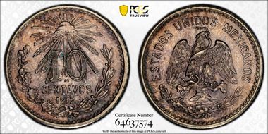 1912-M 10C KM-428  Ag MS65