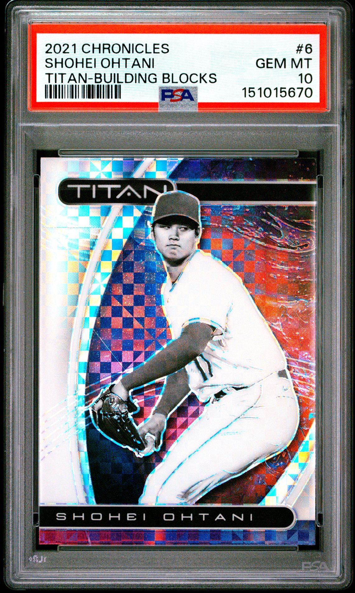 2021 Panini PANINI CHRONICLES TITAN TITAN-BUILDING BLOCKS #6 Shohei Ohtani front