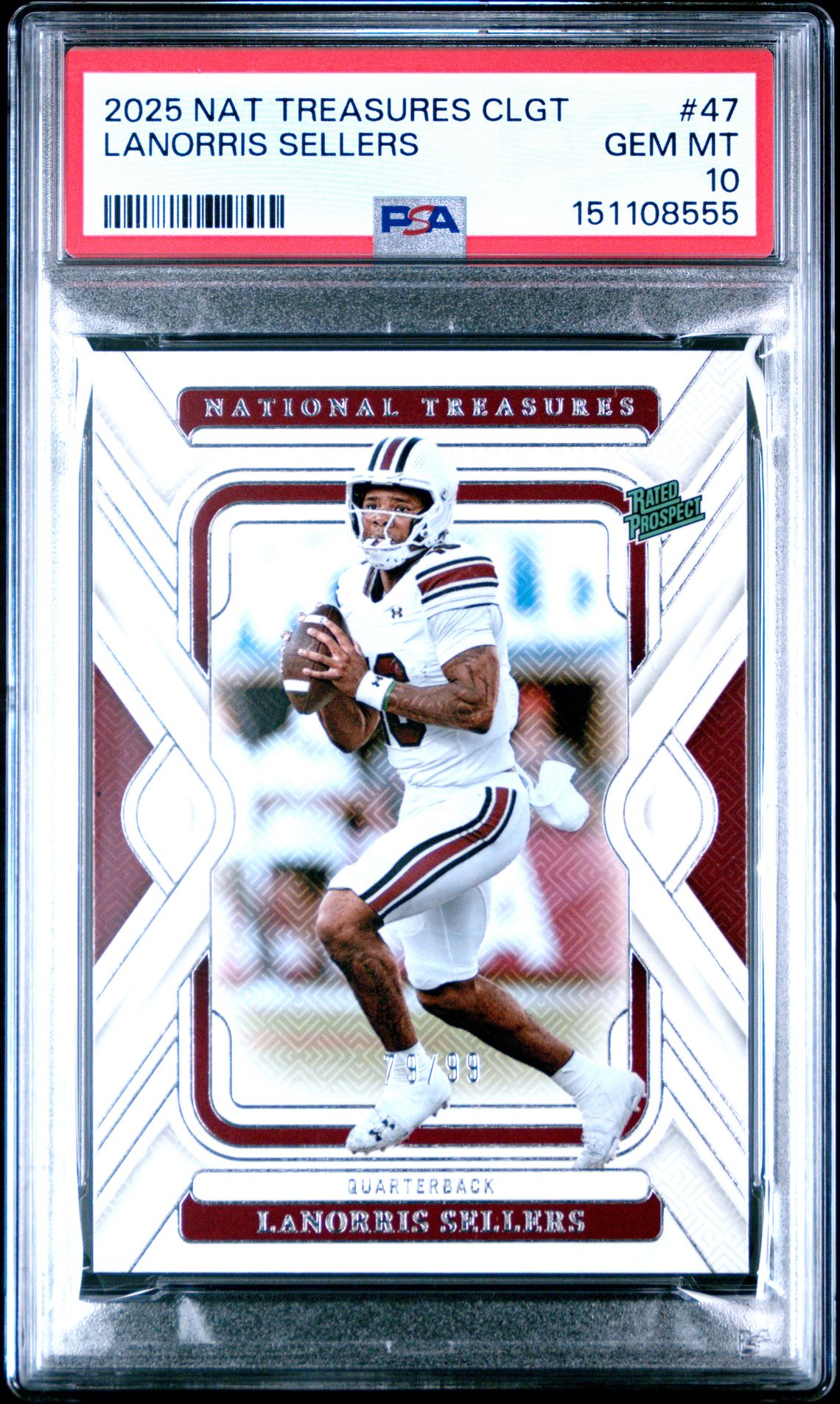2025 Panini PANINI NATIONAL TREASURES COLLEGIATE #47 Lanorris Sellers front