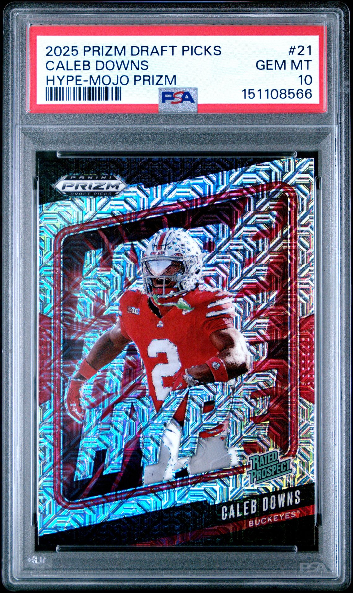 2025 Panini Panini Prizm Draft Picks Hype #21 Caleb Downs front