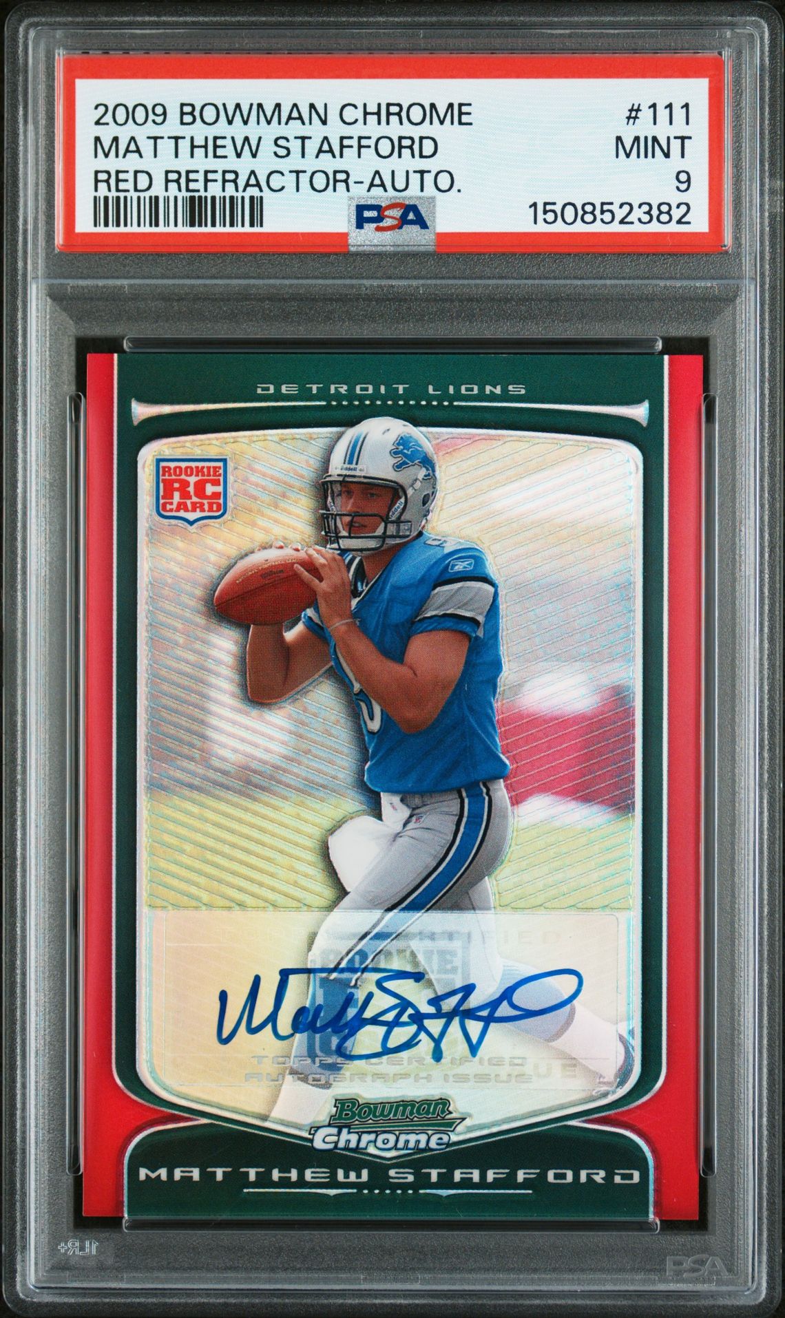 2009 Bowman Chrome #111 Matthew Stafford front