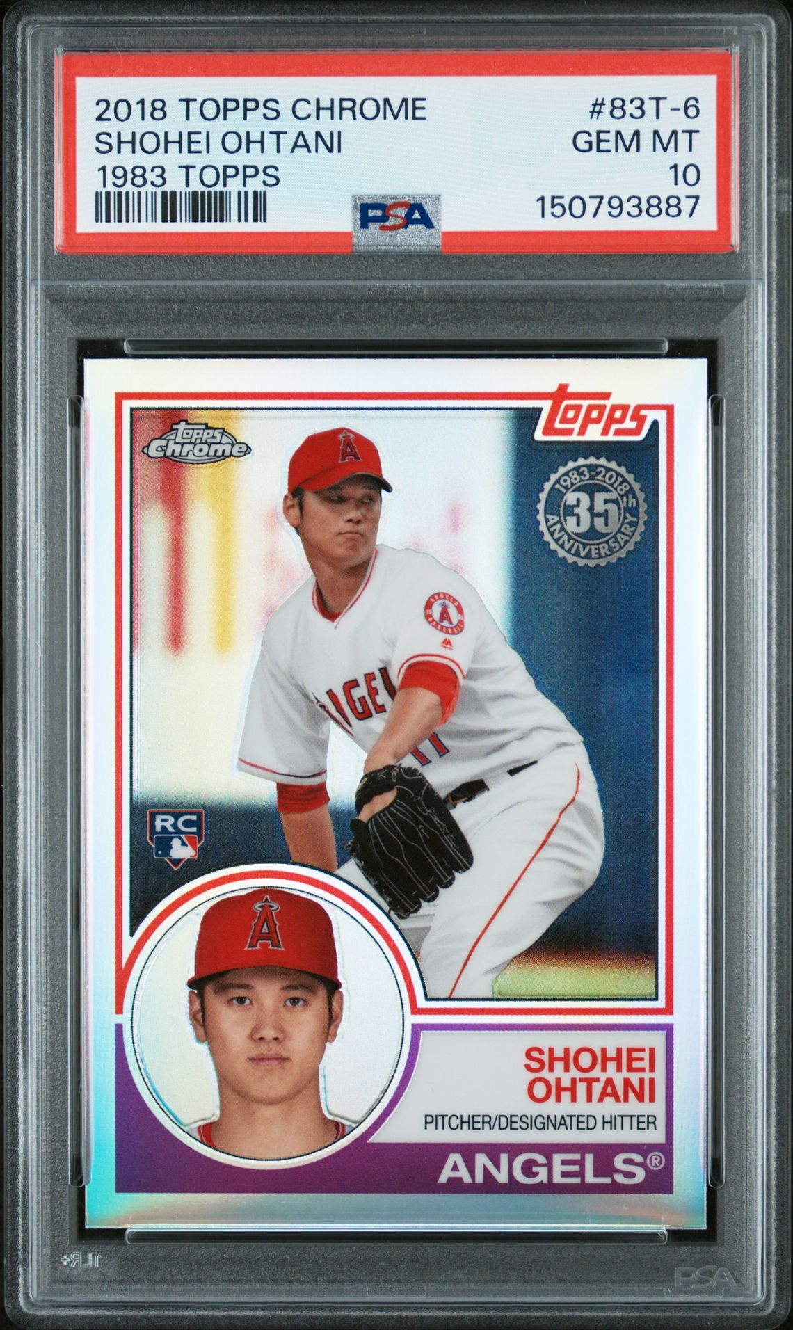2018 Topps TOPPS CHROME 1983 TOPPS #83T-6 Shohei Ohtani front