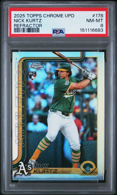 2025 Topps Topps Chrome Refractor #178 Nick Kurtz front