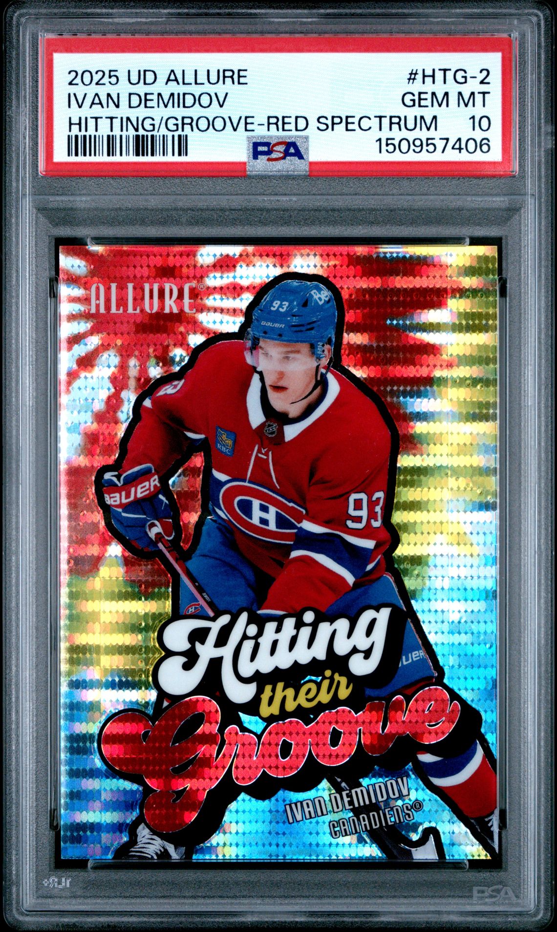 2025 Upper Deck UPPER DECK ALLURE HITTING THEIR GROOVE HITTING/GROOVE-RED SPECTRUM #HTG-2 Ivan Demidov front