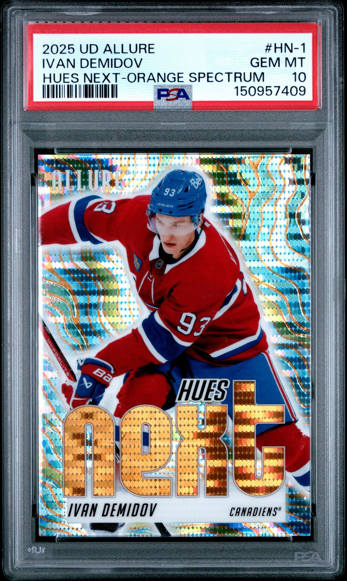 2025 Upper Deck UPPER DECK ALLURE HUES NEXT ORANGE SPECTRUM #HN-1 Ivan Demidov front