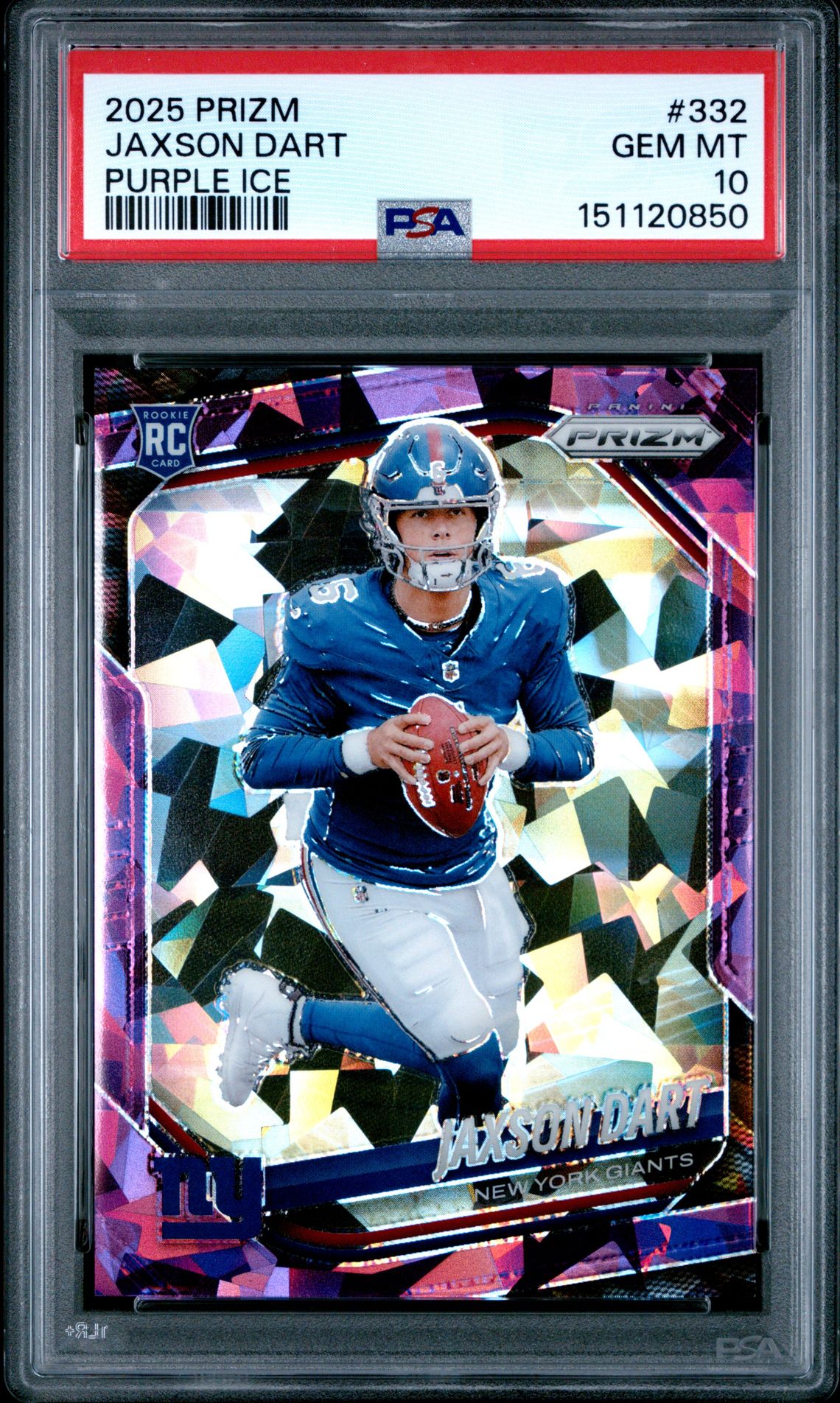 2025 Panini PANINI PRIZM WHITE PRIZM #332 Jaxson Dart front