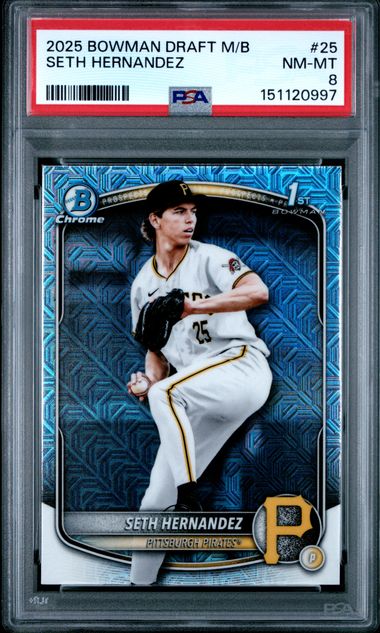 2025 Bowman Bowman Chrome Mojo #BDC-25 Seth Hernandez front