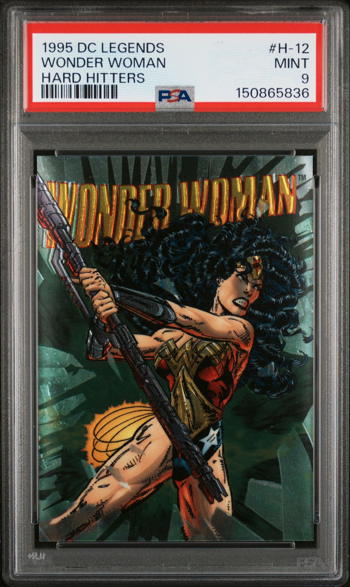 1995 DC LEGENDS HARD HITTERS #H-12 Wonder Woman front