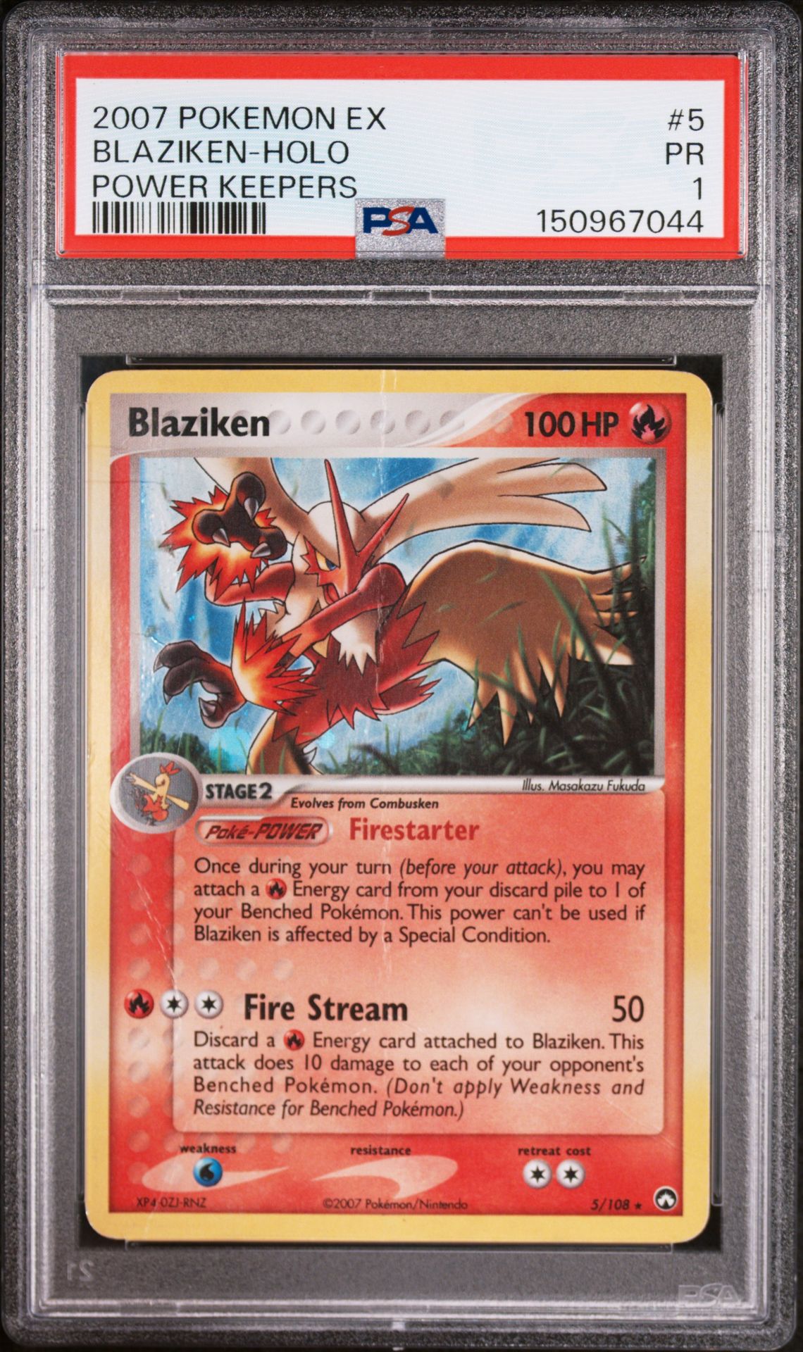 2007 Pokemon POKEMON EX POWER KEEPERS #5 Blaziken-Holo front