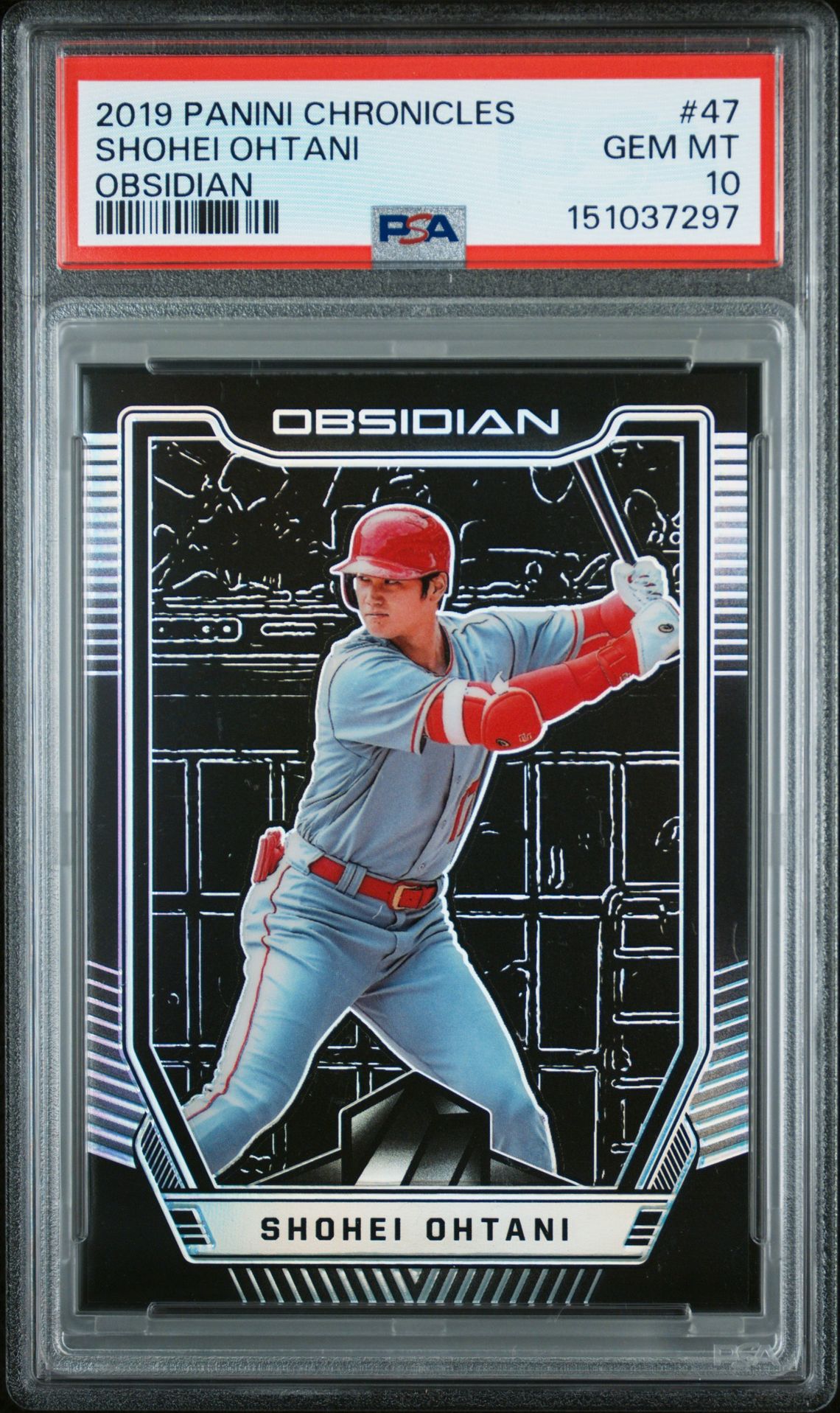 2019 Panini PANINI CHRONICLES OBSIDIAN #47 Shohei Ohtani front