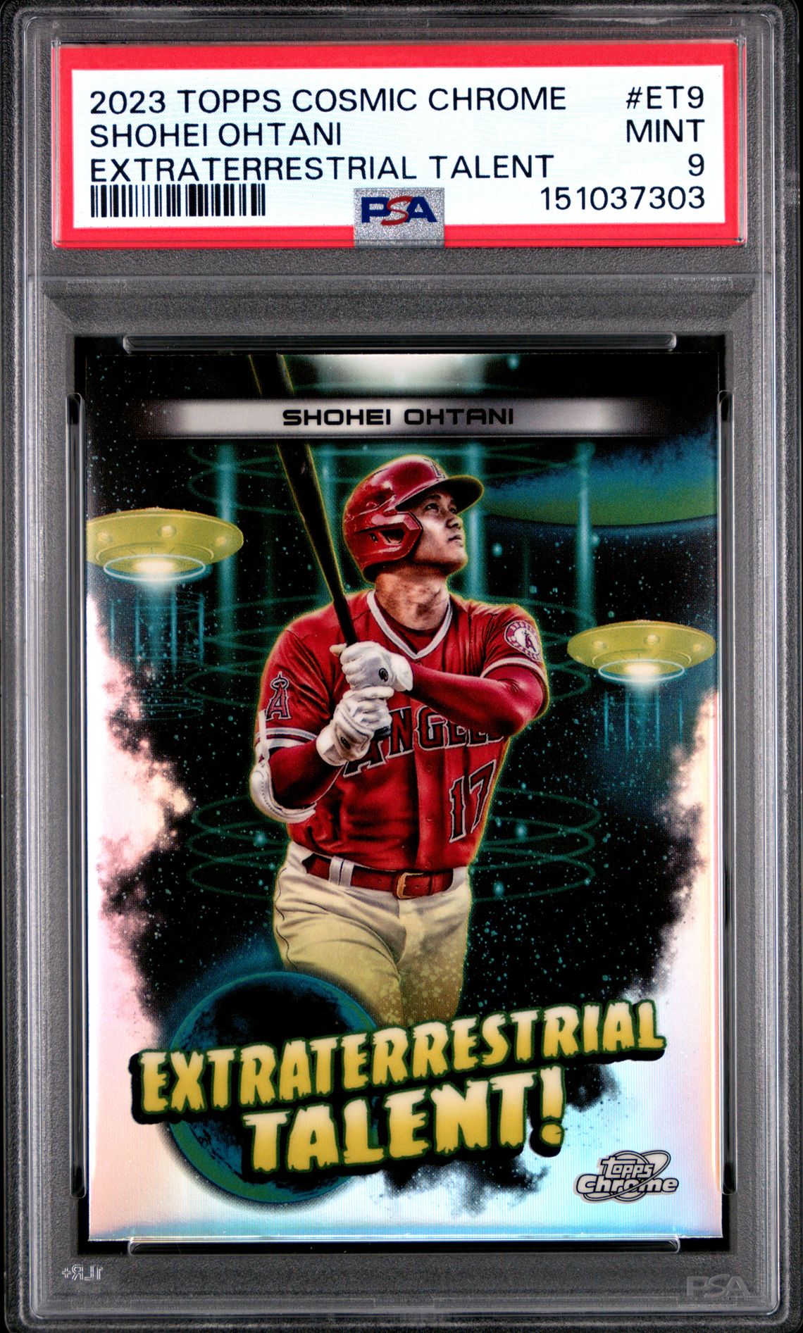 2023 Topps TOPPS COSMIC CHROME EXTRATERRESTRIAL TALENT #ET9 Shohei Ohtani front