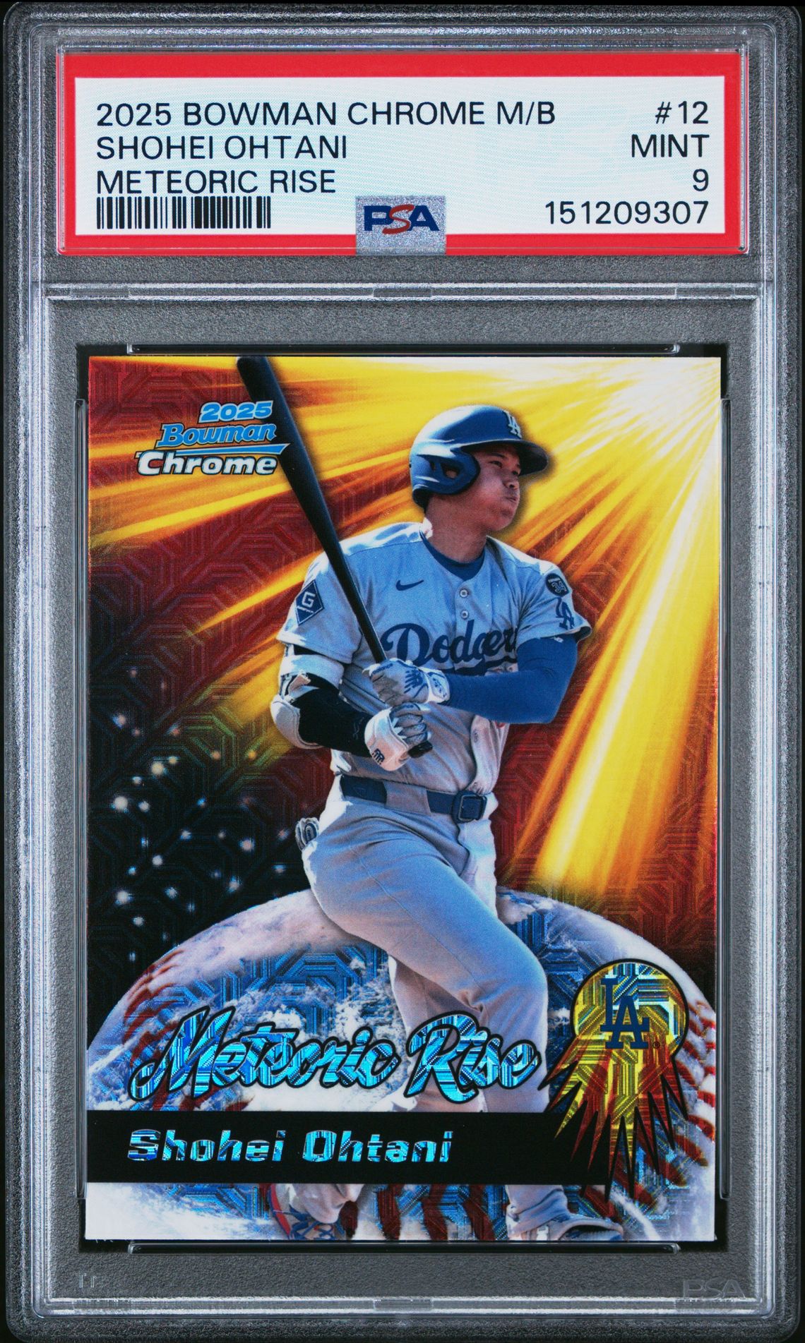 2025 Bowman BOWMAN CHROME MEGA BOX METEORIC RISE Refractor #12 Shohei Ohtani front