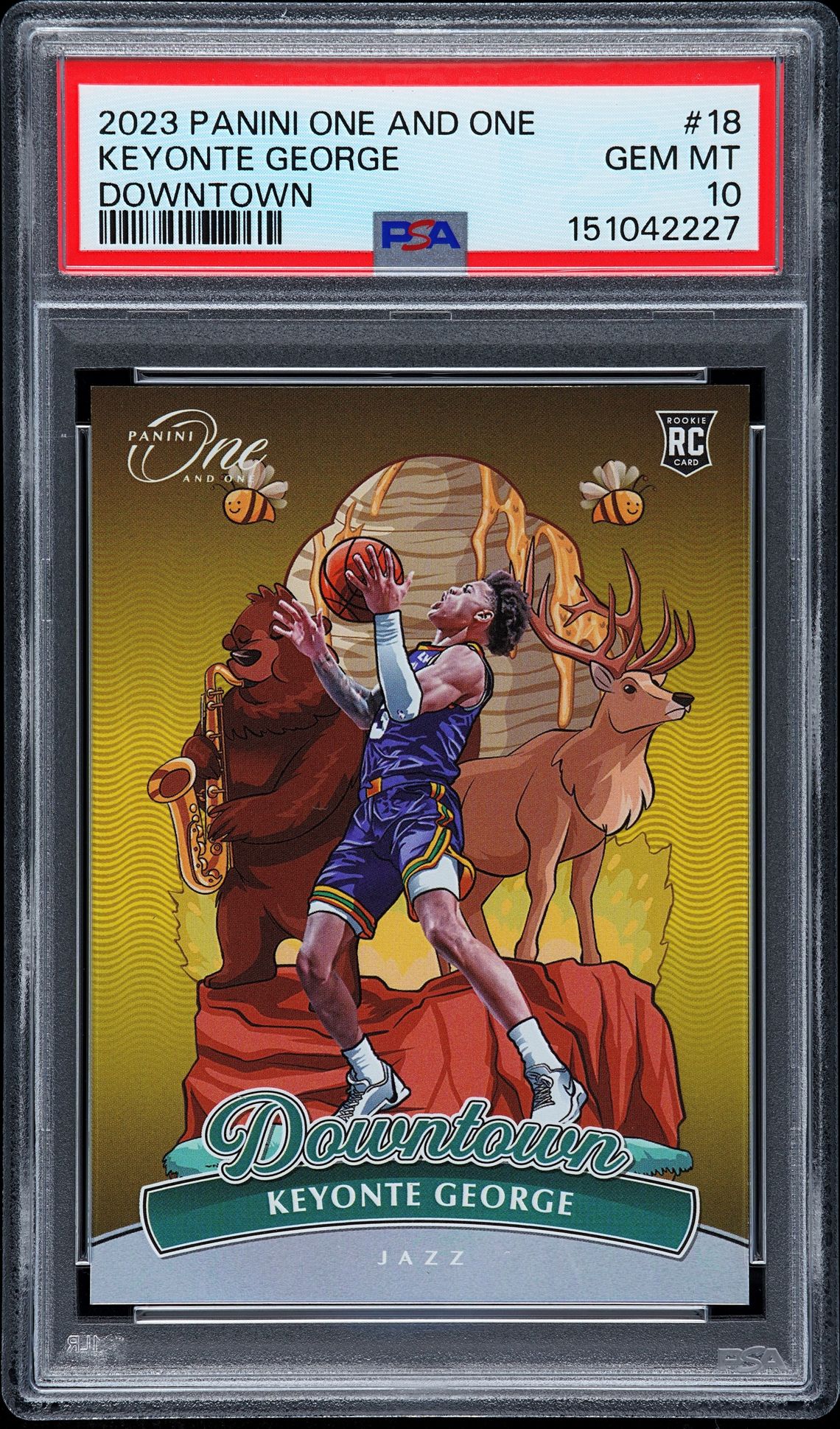 2023 Panini PANINI ONE AND ONE DOWNTOWN #18 Keyonte George front
