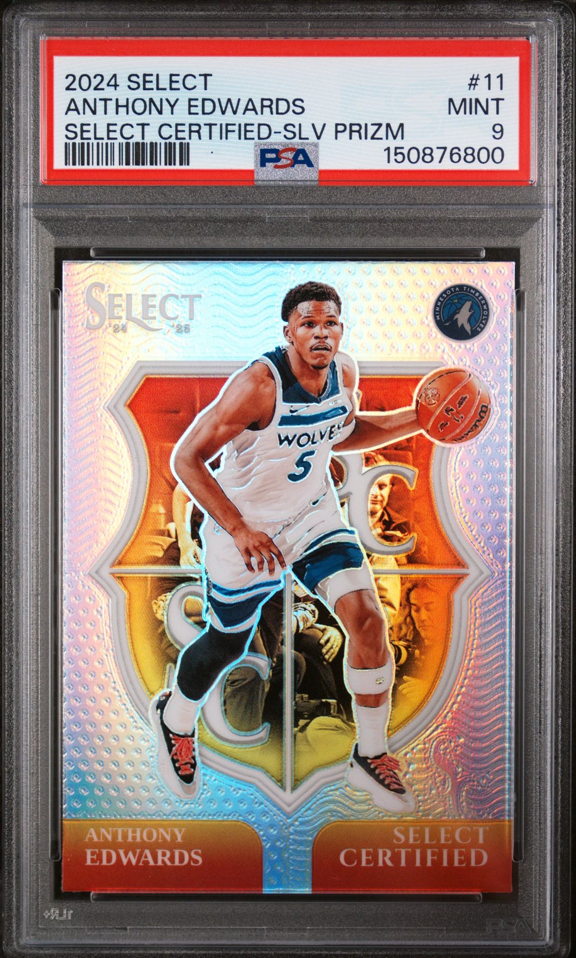 2024 Panini Panini Select Select Certified #11 Anthony Edwards front