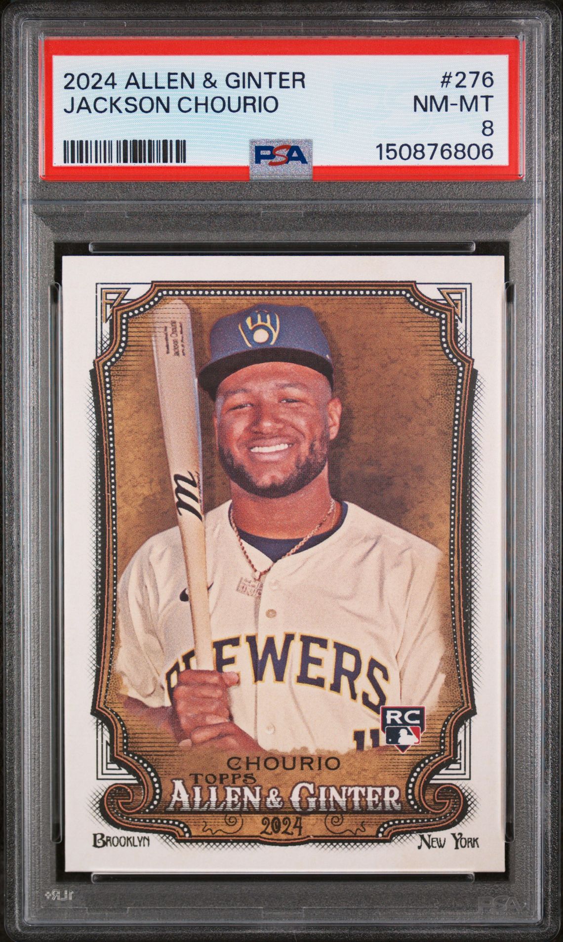2024 Topps TOPPS ALLEN & GINTER #276 Jackson Chourio front