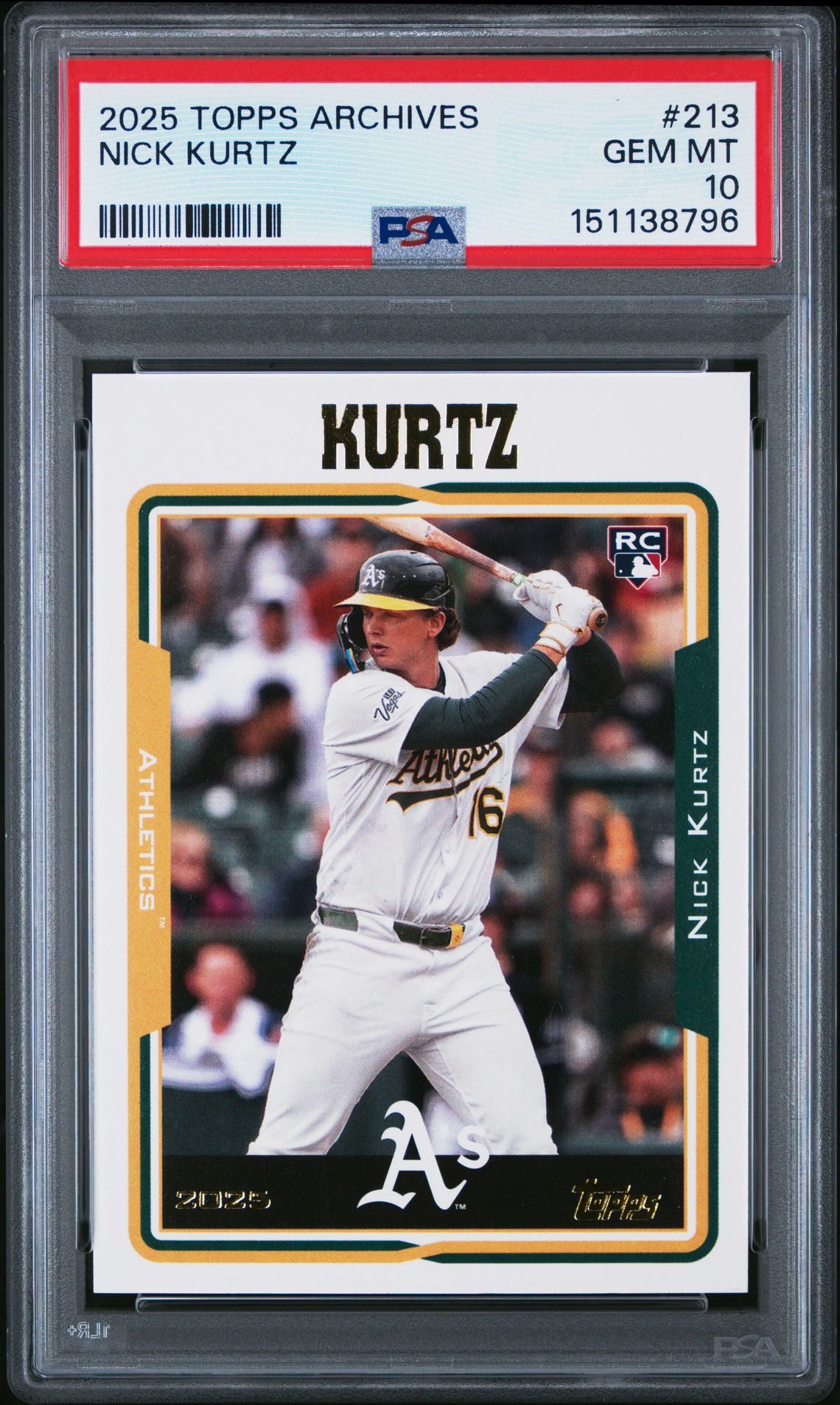 2025 Topps TOPPS ARCHIVES #213 Nick Kurtz front