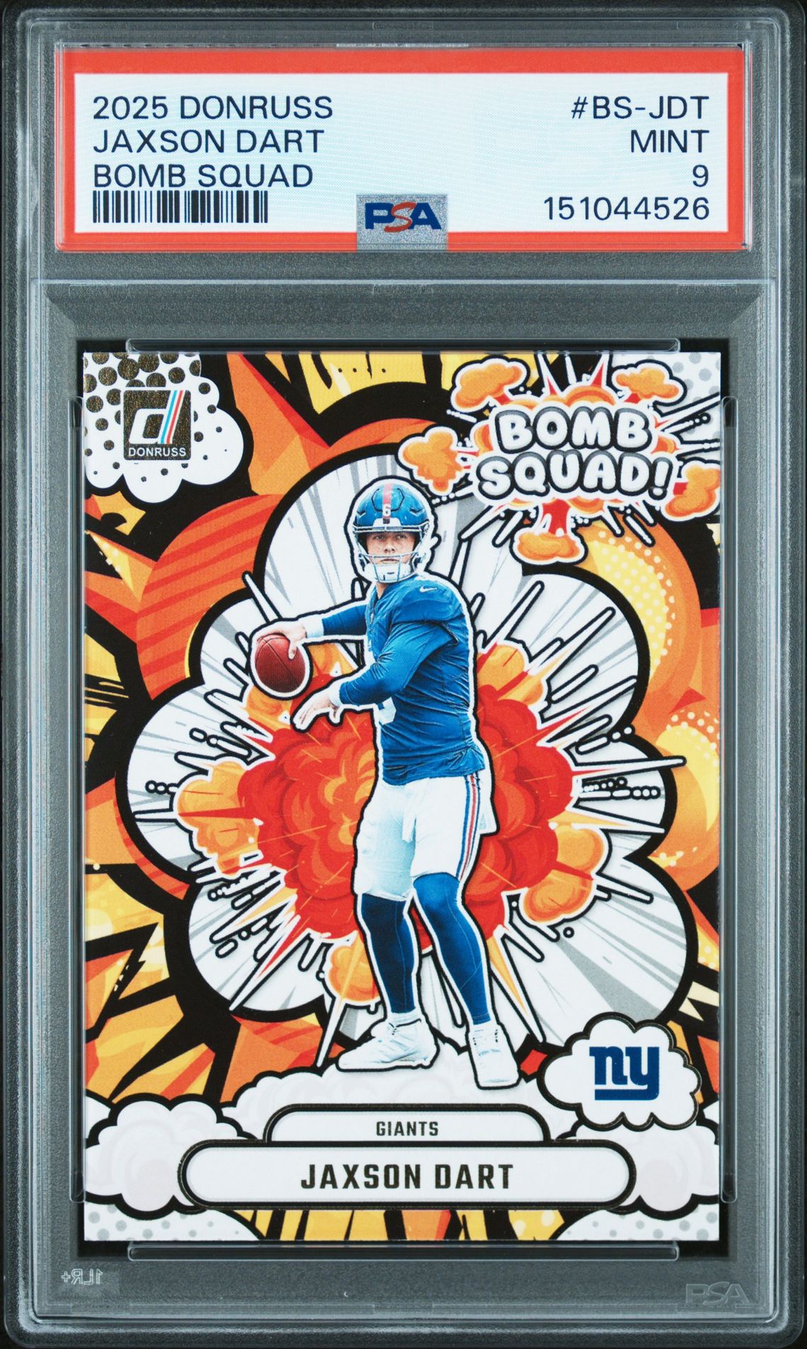2025 Panini Donruss Bomb Squad Jaxson Dart #Bs-Jdt Mint 9 front