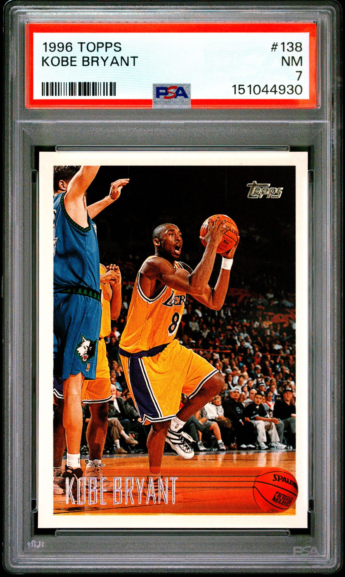 1996 Topps Kobe Bryant #138 Nm 7 front