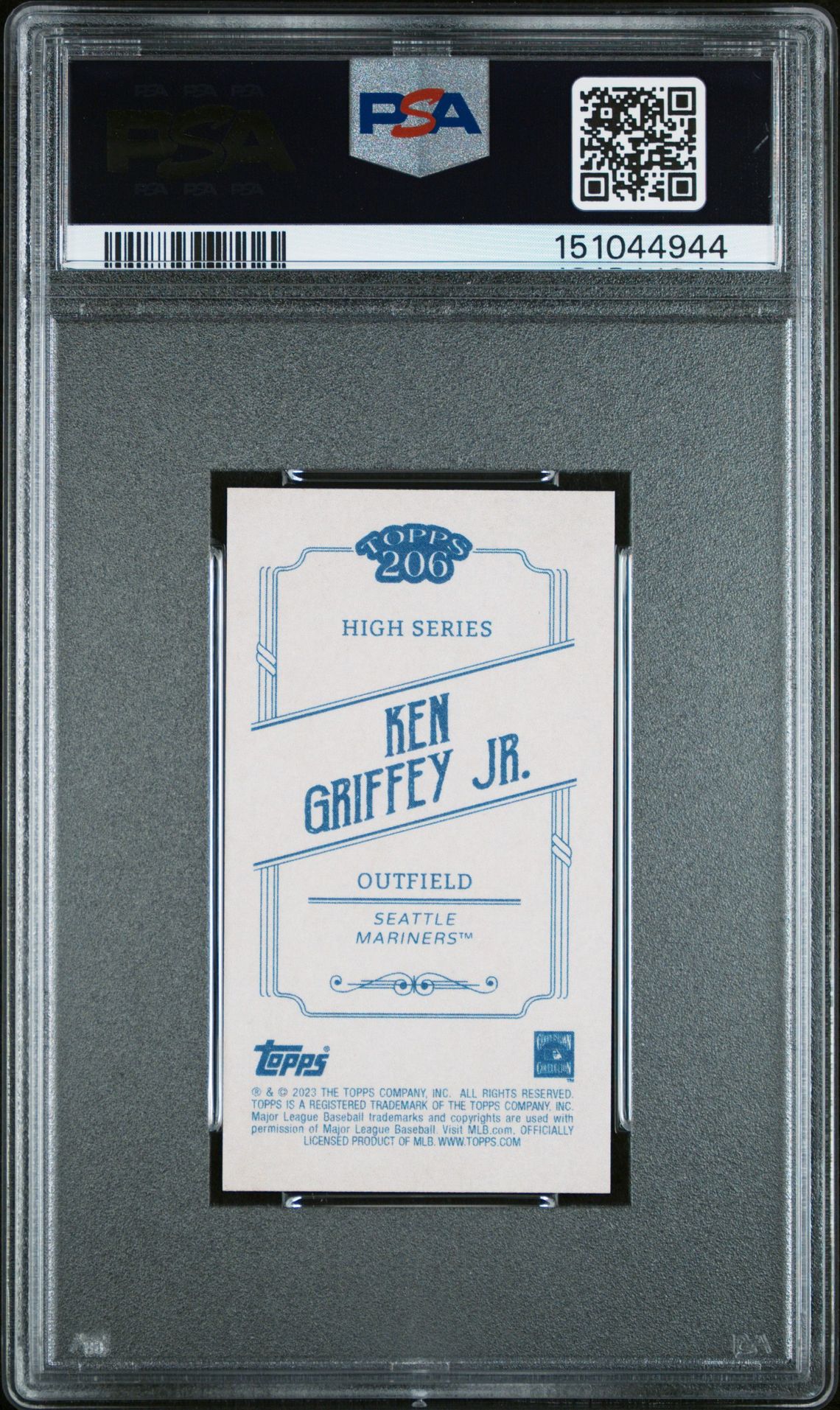 2023 Topps 206 High Series Ken Griffey Jr. Gem Mt 10 back