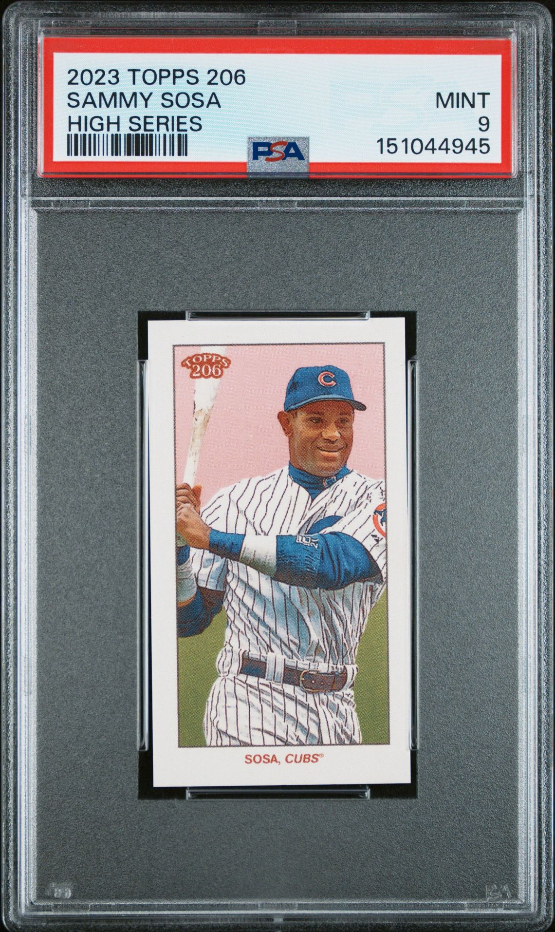 2023 Topps 206 High Series Sammy Sosa Mint 9 front