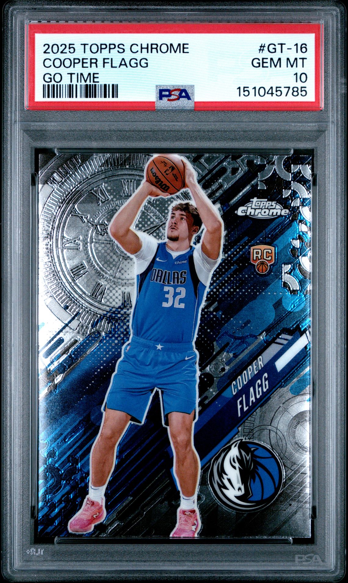 2025 Topps Chrome Go Time Cooper Flagg #Gt-16 Gem Mt 10 front