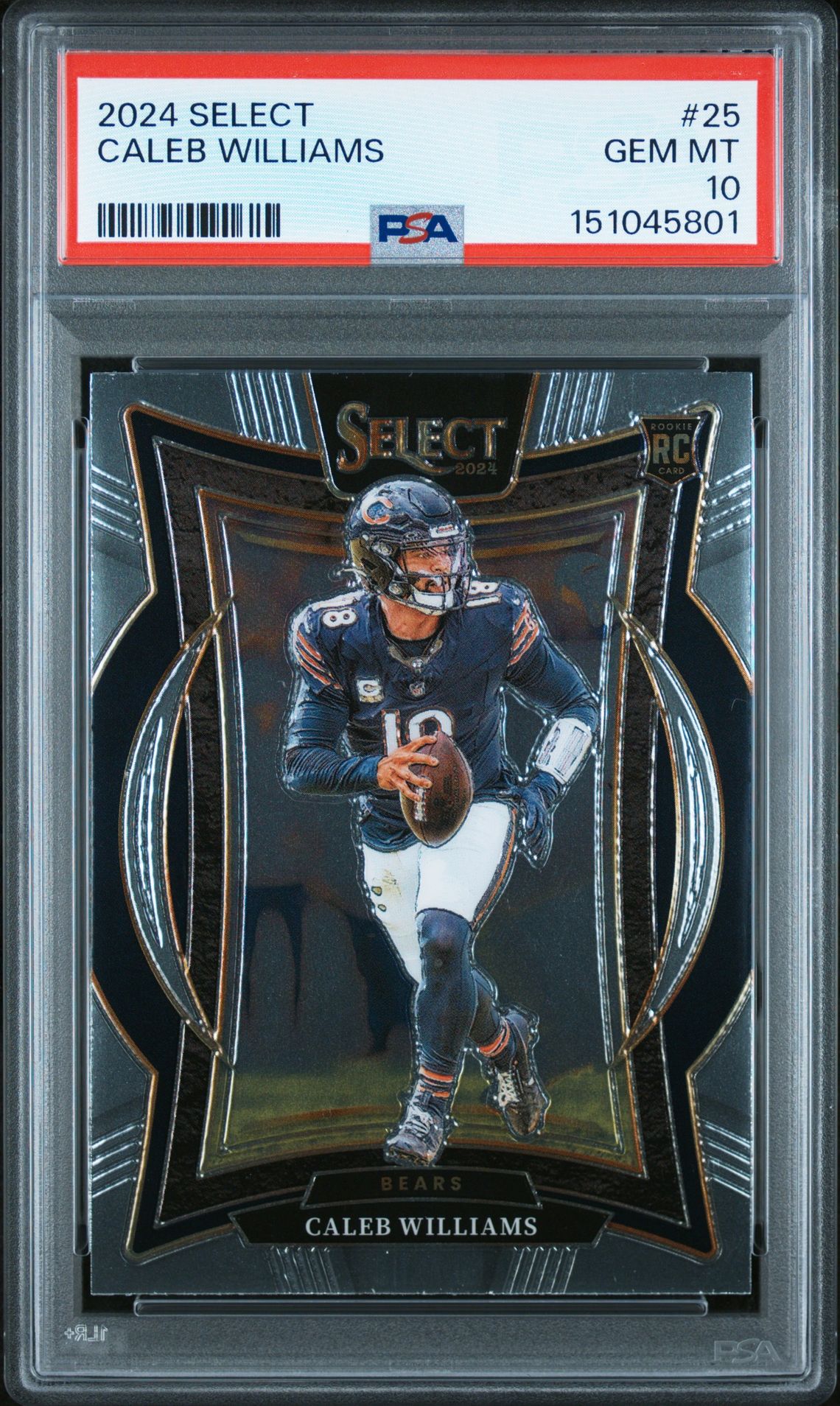 2024 Panini Select Caleb Williams #25 Gem Mt 10 front