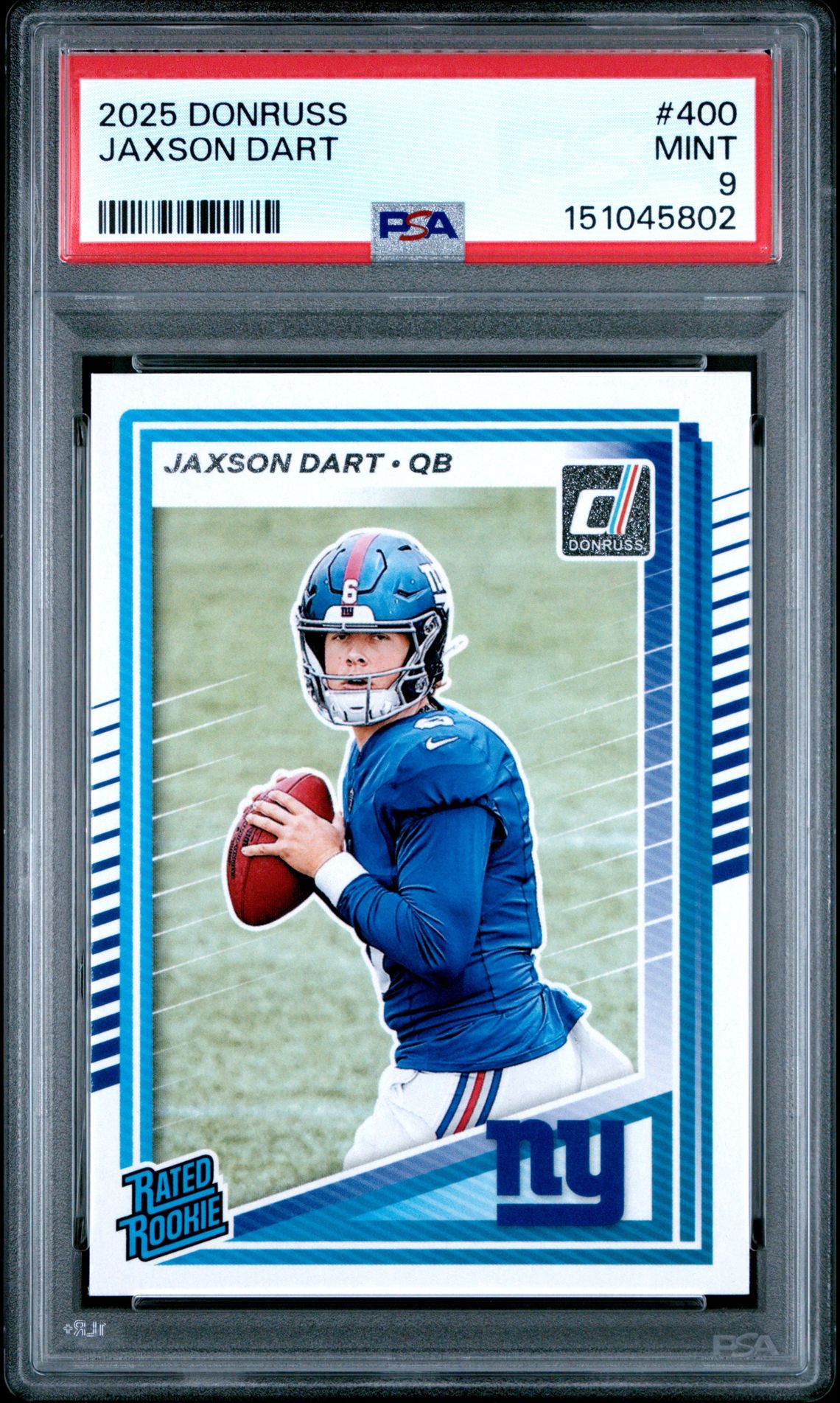 2025 Panini Donruss Jaxson Dart #400 Mint 9 front