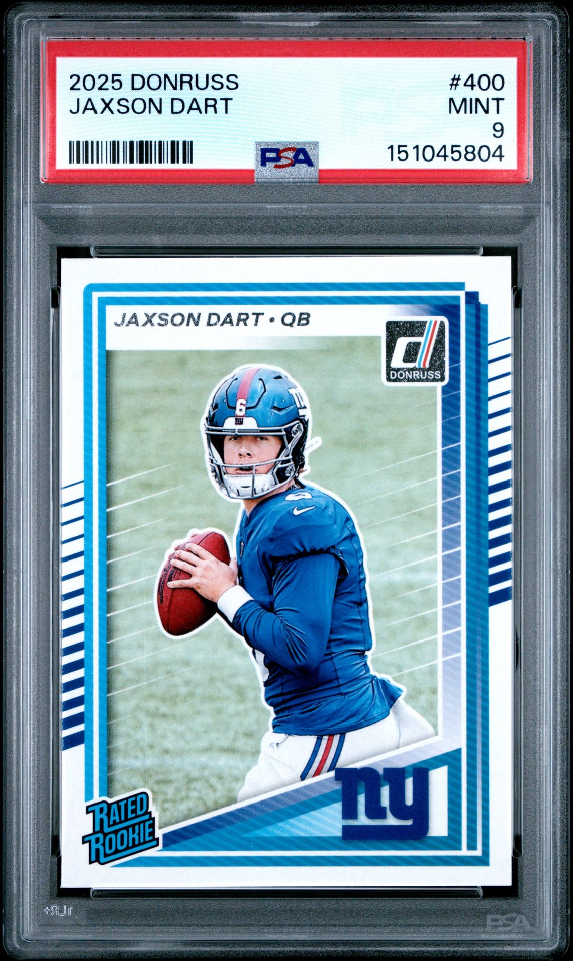 2025 Panini Donruss Jaxson Dart #400 Mint 9 front